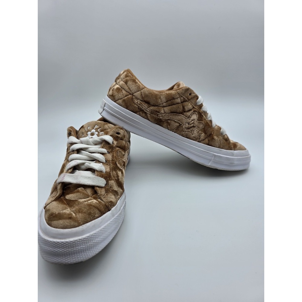 Converse GOLF le FLEUR 1 Star Brown Velvet Sneakers Men's 5.5 Women's 7.5 Tyler - Picture 9 of 13